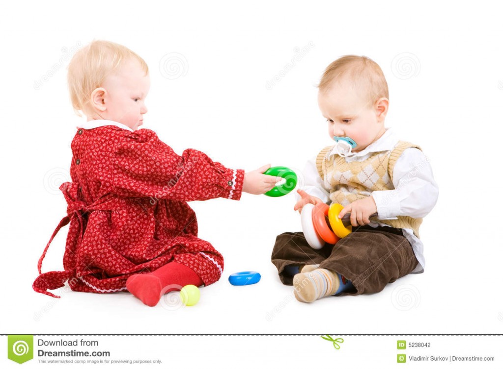 http://www.dreamstime.com/stock-photography-two-children-play-together-image5238042